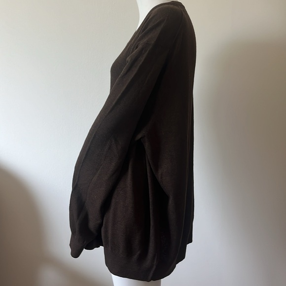 St John bay Super Soft V Neck Sweater Brown Size XXL - Picture 4 of 11